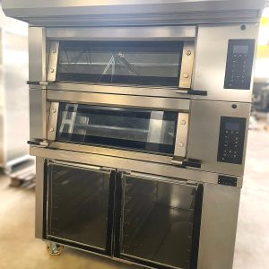Forno Modulram Ramalhos- Cúpula sem Exaustor, 2 Câmaras, 2 Tabuleiros 75x45 com Vapor, com Estufa